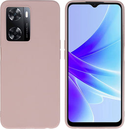 iMoshion Hoesje Geschikt voor Oppo A57s / A57 Hoesje Siliconen - iMoshion Color Backcover - lichtroze