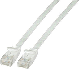 EFB Elektronik K8107WS.1,5 RJ45 Netwerkkabel, patchkabel CAT 6A U/UTP 1.50 m Wit Zeer flexibel, Vlambestendig, Halogeenvrij, Snagless, Vergulde steekcontacten