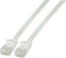 EFB Elektronik K8107WS.1,5 RJ45 Netwerkkabel, patchkabel CAT 6A U/UTP 1.50 m Wit Zeer flexibel, Vlambestendig, Halogeenvrij, Snagless, Vergulde steekcontacten