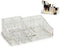 Make-up organizer/opberger 14-vaks 22 x 12,5 cm van kunststof - Make-up houder