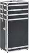 Makeup Trolley Aluminium Zwart - Make Up Reiskoffer - Make Up Koffer