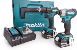 Makita 18V Combiset - (Klop)boor-schroefmachine DHP483 en Slagschroevendraaier DTD155 - Incl. 2 accu's