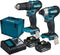 Makita 18V Combiset - (Klop)boor-schroefmachine DHP483 en Slagschroevendraaier DTD155 - Incl. 2 accu's