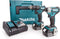 Makita 18V Combiset - (Klop)boor-schroefmachine DHP483 en Slagschroevendraaier DTD155 - Incl. 2 accu's