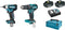 Makita 18V Combiset - (Klop)boor-schroefmachine DHP483 en Slagschroevendraaier DTD155 - Incl. 2 accu's