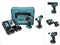 Makita 18V Combiset - (Klop)boor-schroefmachine DHP483 en Slagschroevendraaier DTD155 - Incl. 2 accu's