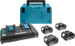 Makita 197626-8 Powerpack LXT 18 V 4x 5.0 Ah In Mbox