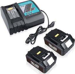 Makita - 2x BL1850B Reserveaccu 18V 5,5 Ah Li-Ion - Inclusief Snellader DC18RC