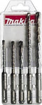Makita 5 Delige SDS Plus Betonborenset Steenborenset Hamerborenset - D-00795