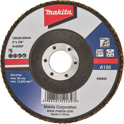 Makita Accessoires Lamellenschuurschijf 125mm A120 - D-63507
