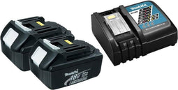 Makita Accu Starterset 18V DC18RC 2x BL1830B - Y-00197