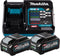 Makita Accu Starterset XGT DC40RA 2x BL4040 - 191L77-9