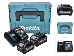 Makita Accu Starterset XGT DC40RA 2xBL4040 - 191J97-1