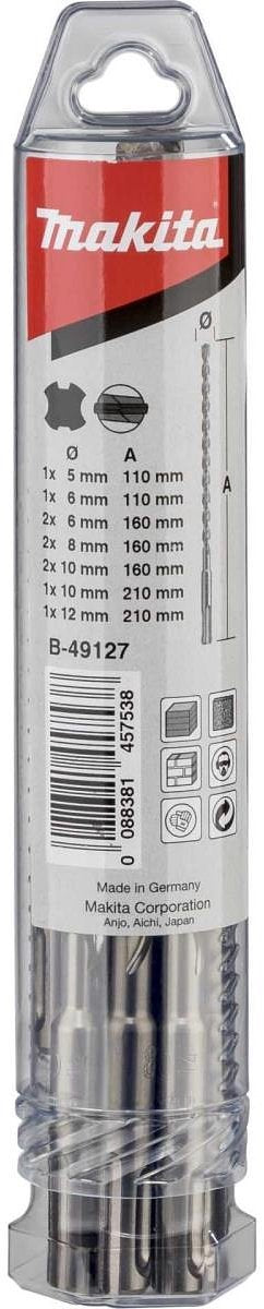Makita B-49127 SDS-VPLUS boren set nr. 6 10 stuks.
