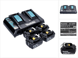 Makita BL 1850B + DC18RD 199483-0 Accu en acculader voor gereedschap 18 V 5 Ah Li-ion