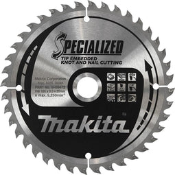 Makita Cirkelzaagblad voor Hout | Specialized: Noest/Spijker | Ø 270mm Asgat 30mm 40T - B-09525