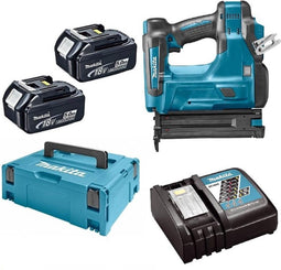 Makita DBN500RTJ 18V Li-Ion Accu brad tacker set (2x 5.0Ah accu) in Mbox - 15-50mm - 18 Gauge