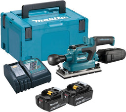 Makita DBO380RTJ Accu Vlakschuurmachine 18V 5.0Ah in Mbox