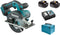 Makita DCS551RTJ 18V Li-Ion Accu metaalcirkelzaag set (2x 5.0Ah accu) in Mbox - 150mm - koolborstelloos