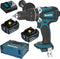 Makita DDF458RTJ 18V Li-Ion accu boor-/schroefmachine set (2x 5.0Ah accu) in Mbox