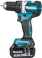 Makita DDF484RTJ 18Volt accuboor/schroefmachine inclusief 3 accu's 5,0 Ah en snellader in MBox - DDF484RT3J met 3x NL1850B + DC18RC in MBOX