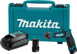 Makita DF012DSE 7,2V Li-Ion accu boor-schroefmachine set (2x 1,5Ah accu) in koffer