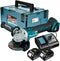Makita DGA504RTJ 18V Li-Ion Accu haakse slijper set (2x 5.0Ah accu) in Mbox - 125mm - koolborstelloos