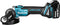 Makita DGA504RTJ 18V Li-Ion Accu haakse slijper set (2x 5.0Ah accu) in Mbox - 125mm - koolborstelloos