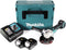 Makita DGA504RTJ 18V Li-Ion Accu haakse slijper set (2x 5.0Ah accu) in Mbox - 125mm - koolborstelloos
