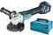 Makita DGA513ZJ accu-haakse slijper in Makpac 18V - Losse Body (geleverd zonder accu en lader)