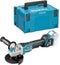 Makita DGA519ZJ 18V Accu 125 Mm X-LOCK Haakse Slijper In Mbox Zonder Accu's En Lader