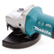 Makita DGA700Z 36V (2x 18V) accu Haakse slijper body - 180mm - koolborstelloos