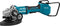 Makita DGA901ZKU1 Accu Haakse Slijper 230mm 2x18V Basic Body in Koffer