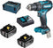 Makita DHP485RFJ 18V Li-Ion accu klopboor-/schroefmachine set (2x 3.0Ah accu) in Mbox - koolborstelloos