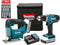 Makita DK18B59Y accu zaag-en boormachineset | accuboormachine | decoupeerzaag incl 2 accu's en 1 oplader