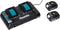 Makita - DLM432PT2 - 2x 18V - accu - grasmaaier - set - 2x 5.0 Ah - duolader