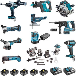 Makita DLX1108TJ1 Accu Combiset 11-delig 18V 5.0Ah in Mbox