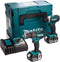 Makita DLX2131TJ 18V Li-Ion Combiset - Accuboormachine met klopfunctie (DHP482) & Slagschroevendraaier (DTD152) (2x 5.0Ah Accu) in Mbox