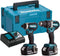 Makita DLX2180TJ 18V Li-Ion combiset - DHP484 (klop)boor-/schroefmachine - DTD153 slagschroevendraaier - 2x 5.0Ah accu