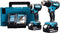 Makita DLX2289TJ combiset - DDF485 18v Boor- en schroefmachine + DTD153 Accu slagschroevendraaier met 5.0Ah accu's