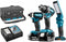 Makita DLX3090TX1 Combiset - Boor-/schroefmachine + Slagschroevendraaier + Zaklamp - 18V - Incl. 2 accu's