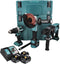 Makita DLX3093TJ 18V LXT 3 delige set: DGA513 Haakse slijper + DHP484 (Klop)boormachine + DHR202 Boorhamer met 3 x 5.0Ah accu's