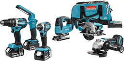 Makita DLX6064T Comboset 18v Li-ion met 3x 5.0Ah accu's