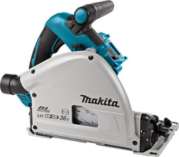 Makita DSP600ZJ2 Accu invalzaag LXT 2x18V - Geleiderail en tas - Zonder accu's en lader