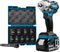 Makita DTW285RTJX 18V Li-Ion accu Slagmoersleutel set (2x 5,0Ah accu) in Mbox - 280Nm - 1/2'' - koolborstelloos