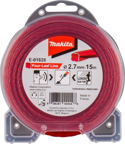 Makita E-01828 Maaidraad Four-Leaf Line - rood - 2,7x15 meter