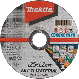 Makita E-10724-10 Doorslijpschijfset 125 mm 10 stuk(s)
