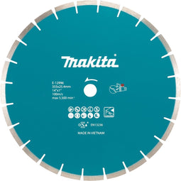 Makita E-12996 Diamanten doorslijpschijf Diameter 355 mm Boordiameter 25.4 mm 1 stuk(s)