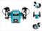 Makita GB602 Dubbele tafelslijpmachine - 250W - 150 x 12,7 x 16mm