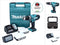 Makita HP488D011 Accu-klopboor/schroefmachine 18 V 1.5 Ah Li-ion Incl. 2 accu's, Incl. lader, Incl. koffer, Incl. acces